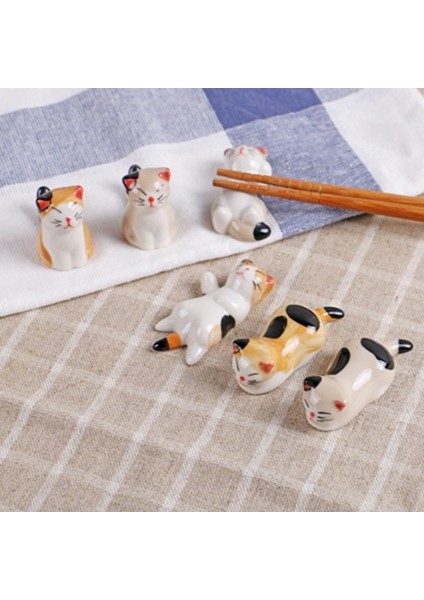 O-7 Pcs 6 Adet/takım Çubuklarını Yastık Çubuklarını Dinlenme Ev Dekorasyon Kedi Çubuklarını Çatal Tutucu Çubuklarını Tutucu Kaşık Tutucu (Yurt Dışından)