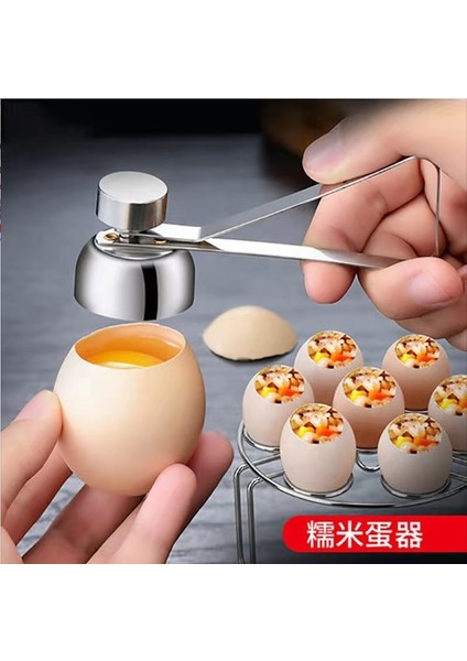K1 304 Paslanmaz Çelik Yumurta Açacağı Yaratıcı Yapışkan Pirinç Yumurta Artefakt Yumurta Açacağı Kabuk Açacağı Buğulanmış Yumurta Rafı (Yurt Dışından) modelleri
