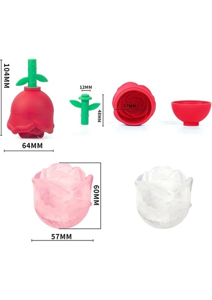 Kırmızı 1 Adet 1 Adet/6 Adet Bağımsız Buz Küpleri Büyük Buz Kalıbı Kalıp Silikon Ev Depolama Yapma Buz Kapaklı Kutu Mutfak Aksesuarları Buz Yapım Makinesi (Yurt Dışından)