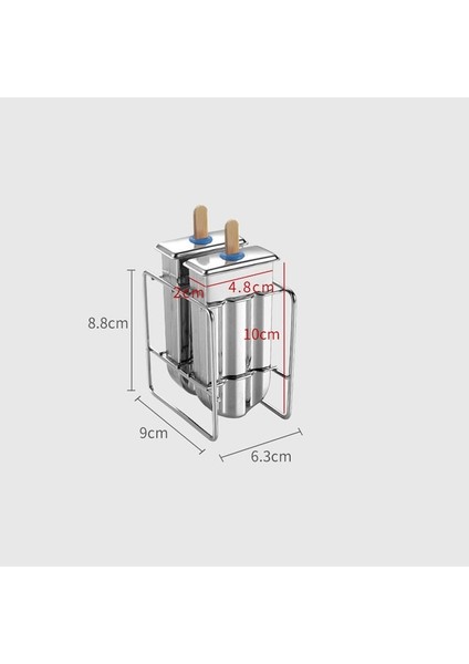 Trendy Yeni Stil 304 Paslanmaz Çelik Dondurma Kalıbı Çok Boyutlu Ev Yapımı Dondurma Popsicle Buz Küpü Kalıp (Yurt Dışından)