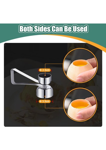 Çift Kafa 1 Takım Metal Yumurta Makas Yumurta Kabuğu Açacağı Yumurta Kabuğu Kesici Çift Kafa Yumurta Topper Kabuk Açıcı Haşlanmış Çiğ Yumurta Yaratıcı Mutfak Aracı (Yurt Dışından) fırsatları