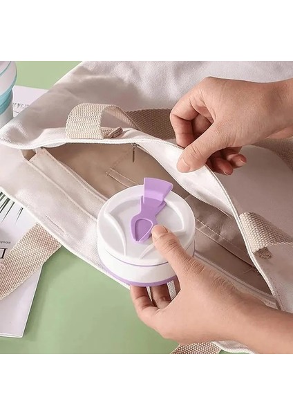 Mavi 500ML Silikon Katlanır Kahve Fincanları Taşınabilir Açık Havada Seyahat Içme Kupa Katlanabilir Su Çay Bardağı Kapaklı Dayanıklı Yüksek Sıcaklık (Yurt Dışından)