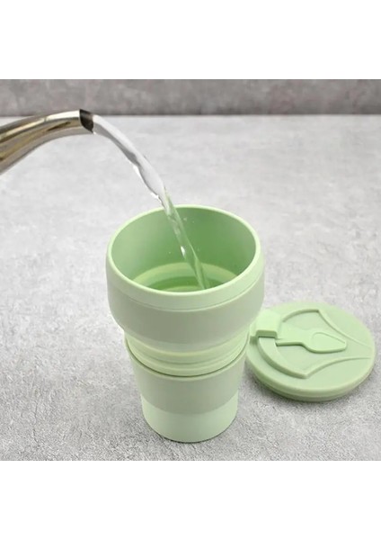 Mor 500 ml Silikon Katlanır Kahve Fincanları Taşınabilir Açık Havada Seyahat Içme Kupa Katlanabilir Su Çay Bardağı Kapaklı Dayanıklı Yüksek Sıcaklık (Yurt Dışından)