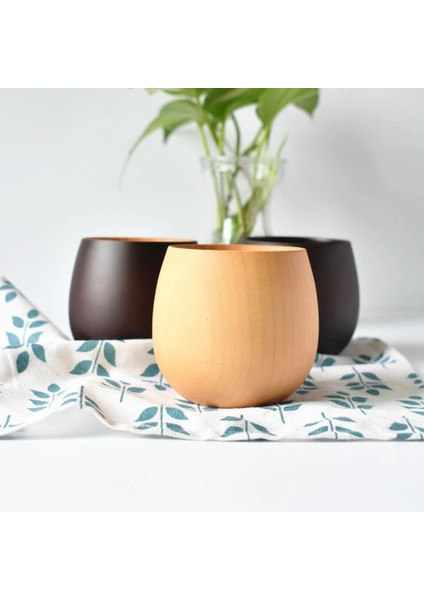 Boya Rengi 300 ml Ahşap Büyük Göbek El Yapımı Doğal Ladin Ahşap Bardak Bira Çay Kahve Süt Su Bardağı Mutfak Bar Drinkware (Yurt Dışından)