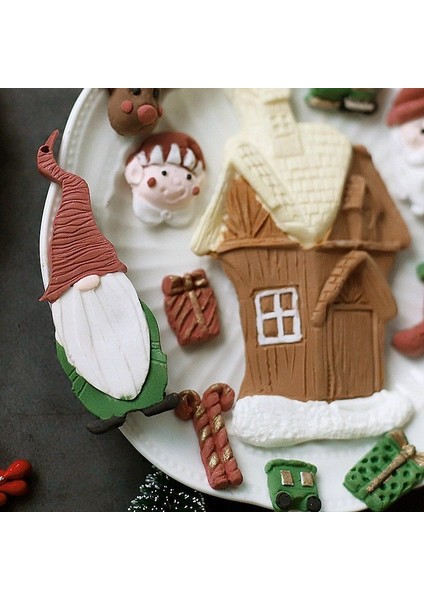 Altın Pişmiş Kek Silikon Kalıp Yaşlı Adam Elk Kar Tanesi Şeker Kurutulmuş Pais Çikolata Noel Şekli Kalıp Koleksiyonu (Yurt Dışından) indirimleri