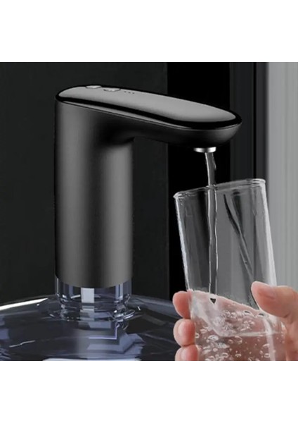 Siyah 600ML Elektrikli Su Pompası Daha Az Ses Silikon Namlulu Su Pompası Taşınabilir Namlulu Su Maden Suyu Sebili Mutfak Aksesuarları (Yurt Dışından) modelleri
