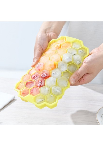 Beyaz Kapaksız Freeshipping Petek Buz Küpü Tepsileri Yeniden Kullanılabilir Silikon Buz Küpü Kalıp Çıkarılabilir Kapaklı Viski Kokteyl Yapımcısı Için Bpa Ücretsiz Buz (Yurt Dışından) fırsatları