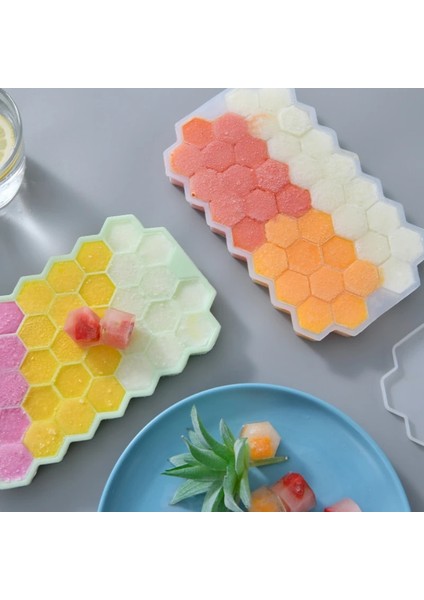 Beyaz Kapaksız Freeshipping Petek Buz Küpü Tepsileri Yeniden Kullanılabilir Silikon Buz Küpü Kalıp Çıkarılabilir Kapaklı Viski Kokteyl Yapımcısı Için Bpa Ücretsiz Buz (Yurt Dışından) indirimleri