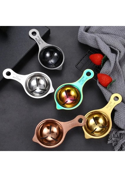 A1 304 Paslanmaz Çelik Yumurta Beyaz Ayırıcı, Yumurta Sarısı Proteini Sıvı Filtrasyon, Gıda Sınıfı Pişirme Yumurtalık Mutfak Aletleri (Yurt Dışından) fırsatları