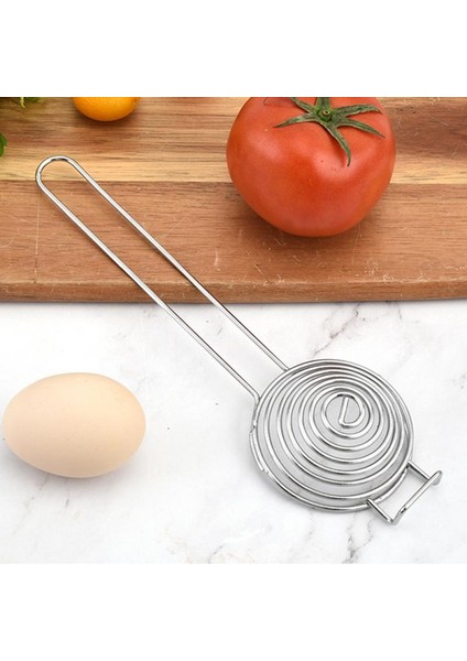 Altın Mutfak Aracı Taşınabilir Spiral Paslanmaz Çelik Yumurta Beyaz Ayırıcı Tel Uzun Saplı Ev Yumurta Araçları Mutfak Aksesuarları (Yurt Dışından) indirimleri