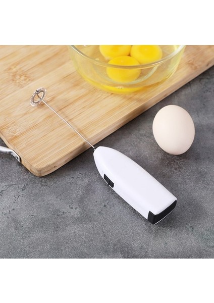 Beyaz B Elektrikli Süt Köpürtücü Taşınabilir Blender El Mini Köpürtücü Kahve Makinesi Yumurta Çırpıcı Çikolata Cappuccino Çırpma Araçları (Yurt Dışından)