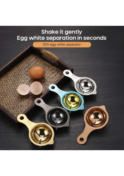Goiden Yumurta Sarısı Ayırıcı Protein Ayırma Aracı Paslanmaz Çelik Yumurta Pişirme Pişirme Mutfak Aracı El Yumurta Alet Araçları (Yurt Dışından) fırsatları