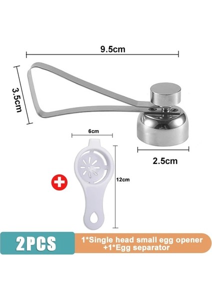 Küçük 1 Takım Metal Yumurta Makas Yumurta Kabuğu Açacağı Yumurta Kabuğu Kesici Çift Kafa Yumurta Topper Kabuk Açıcı Haşlanmış Çiğ Yumurta Yaratıcı Mutfak Aracı (Yurt Dışından)