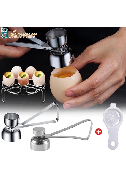 Küçük 1 Takım Metal Yumurta Makas Yumurta Kabuğu Açacağı Yumurta Kabuğu Kesici Çift Kafa Yumurta Topper Kabuk Açıcı Haşlanmış Çiğ Yumurta Yaratıcı Mutfak Aracı (Yurt Dışından) fiyatları