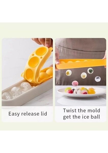 2 Adet 12 Delik Buz Yapma Kutusu Dıy Dondurma Topu Yuvarlak Buz Hokeyi Topu Mutfak Bar Aracı Ev Buz Depolama Yapay Buz Yapım Makinesi (Yurt Dışından) fırsatları