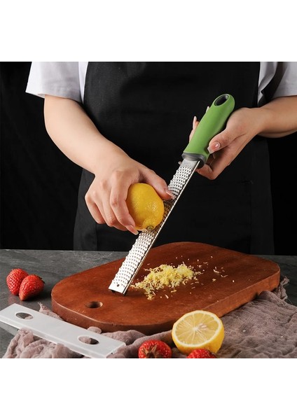 Siyah Narenciye Limon Zester & Peynir Rendesi-Parmesan Peyniri, Limon, Zencefil, Sarımsak, Muskat, Çikolata, Sebze, Meyve, Mutfak Aletleri (Yurt Dışından)