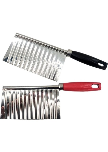 Açık Gri Patates Dalgalı Kenarlı Bıçak Paslanmaz Çelik Mutfak Alet Sebze Meyve Kesme Aleti Mutfak Aksesuarları Patates Kızartması Makinesi (Yurt Dışından) fiyatları