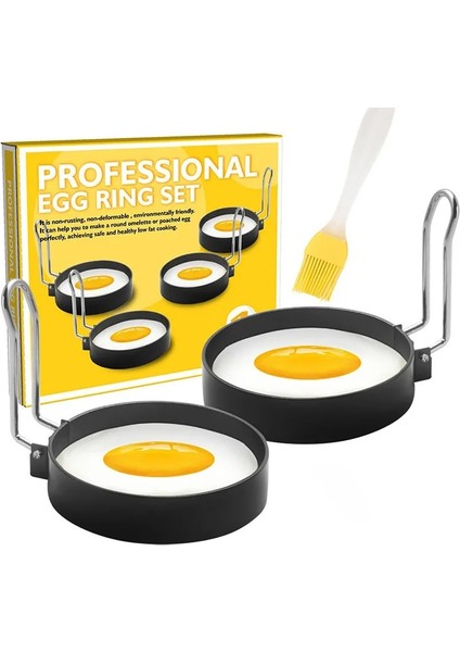 1 Adet (Torbalanmış) Paslanmaz Çelik Metal Yumurta Kızartma Halkaları Omlet Modeli Gözleme Halkaları Mükemmel Daire Yuvarlak Kızarmış Poach Kalıp No Stick Saplı (Yurt Dışından) fiyatları