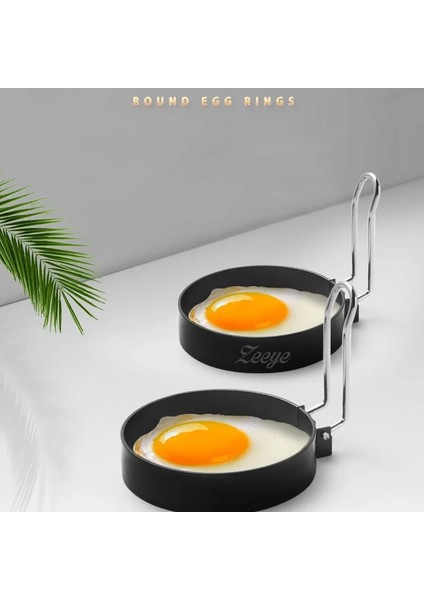 1 Adet (Torbalanmış) Paslanmaz Çelik Metal Yumurta Kızartma Halkaları Omlet Modeli Gözleme Halkaları Mükemmel Daire Yuvarlak Kızarmış Poach Kalıp No Stick Saplı (Yurt Dışından) modelleri