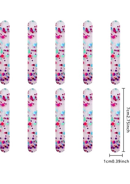 Stil 1 10 Adet Renk Akrilik Dondurma Çubuğu Payet Dondurma Çubuğu Ev Yapımı Dondurma Yeniden Kullanılabilir Dondurma Kalıp Peynir Çubukları Aksesuarları (Yurt Dışından)