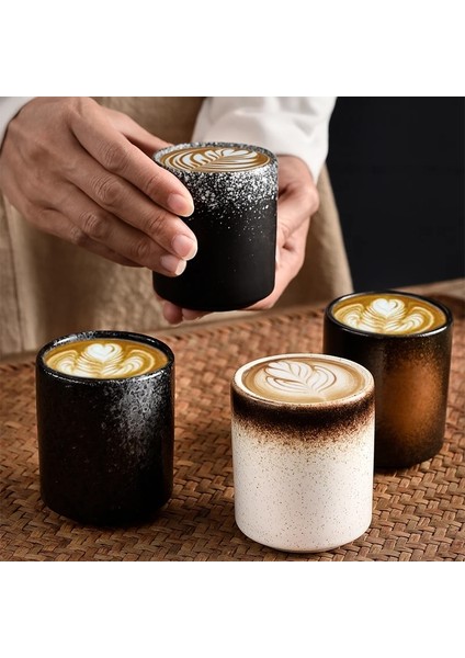 B-1-185ML Rux Atölye 140ML 185ML Japon Tarzı Çay Fincanı Su Bardağı Kumtaşın Seramik El-Boyalı Kungfu Çay Fincanı Mutfağı Drinkware (Yurt Dışından)