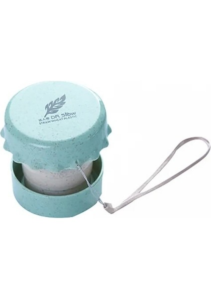 02 Saman Buğday Içme Bardağı Taşınabilir Katlanabilir Katlanır Plastik Teleskopik Bardak Seyahat Kamp Kullanışlı Kolay Taşıma Seyahat Şişesi (Yurt Dışından)