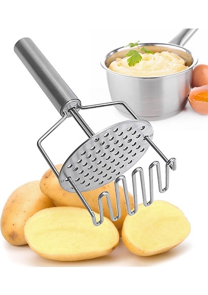 02 Çift Katmanlı Patates Ezici Presi Patates Püresi Dalgalı Basınçlı Ricer Meyve Sebze Presi Kırıcı Mutfak Aksesuarları Araçları (Yurt Dışından) fırsatları