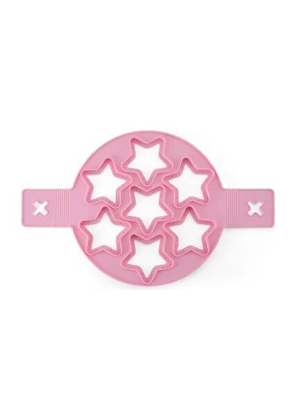 7-Pembe-Pentagram Internaul Omlet Pişirme Kızarmış Yumurta Kalıbı Pirinç Ocak Yumurta Halkası Kalıp 1 Adet Silikon Yapışmaz Yumurta Mutfak Gözleme Makinesi (Yurt Dışından)