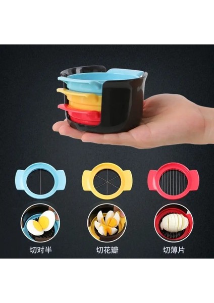 -N2 1 Adet 3 In 1 Yumurta Dilimleyici Yumurta Kesici Ev Haşlanmış Yumurta Yaratıcı Mutfak Aksesuarları (Yurt Dışından) fiyatları