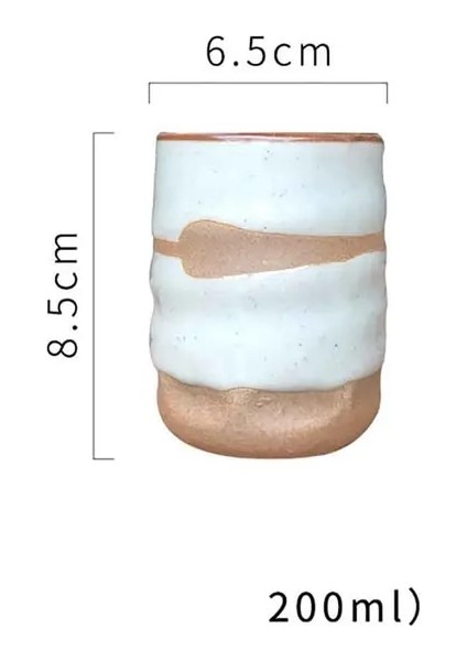 Stil 21 200-300ML Japon Tarzı Seramik Çorba Bardağı Çay Bardağı Handpainted Kafes Desen Çay Fincanı Özgünlük Süt Kahve Fincanı Şarap Bardakları Çay Fincanı (Yurt Dışından)