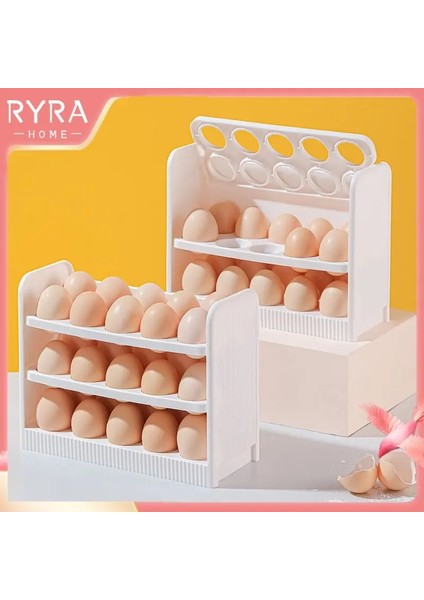 Yeşil Yumurta Kutusu 20/30 Izgaralar Yumurta Buzdolabı Saklama Kutusu 3 Katmanlı Taze Tutma Yumurta Raf Tutucu Yerden Tasarruf Sağlayan Mutfak Yumurta Tepsisi Mutfak Organizatör (Yurt Dışından) fiyatları