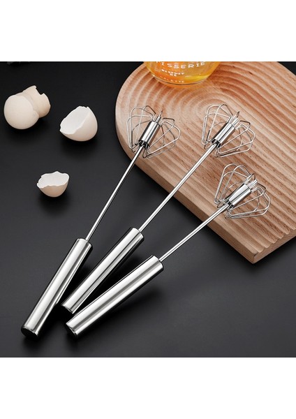 M Yarı Otomatik Yumurta Çırpıcı 304 Paslanmaz Çelik Yumurta Çırpma Manuel El Mikseri Kendiliğinden Dönen Yumurta Karıştırıcı Mutfak Aksesuarları Yumurta Araçları (Yurt Dışından)