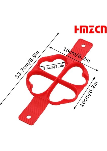 C Yapışmaz Silikon Yumurta Gözleme Halkası Gözleme Yapımcısı Kalıp Yumurta Pişirici Kızarmış Yumurta Şekillendirici Omlet Kalıpları Mutfak Pişirme Aksesuarları Için (Yurt Dışından)