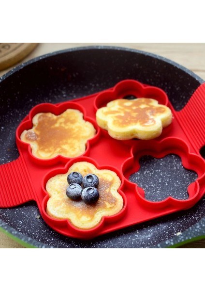 C Yapışmaz Silikon Yumurta Gözleme Halkası Gözleme Yapımcısı Kalıp Yumurta Pişirici Kızarmış Yumurta Şekillendirici Omlet Kalıpları Mutfak Pişirme Aksesuarları Için (Yurt Dışından)