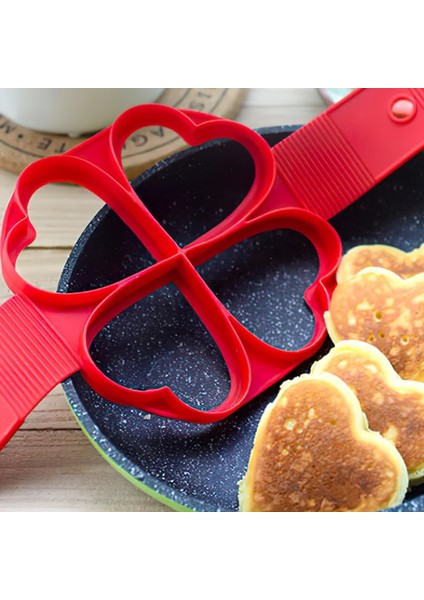 C Yapışmaz Silikon Yumurta Gözleme Halkası Gözleme Yapımcısı Kalıp Yumurta Pişirici Kızarmış Yumurta Şekillendirici Omlet Kalıpları Mutfak Pişirme Aksesuarları Için (Yurt Dışından)