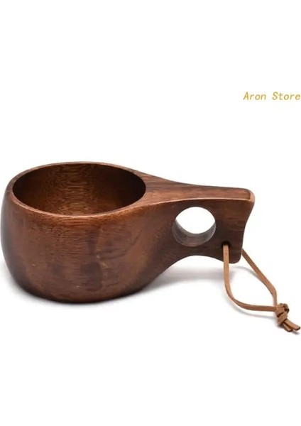 Stil 3 210 ml Finlandiya Kuksa Taşınabilir Ahşap Kahve Kupaları El Yapımı Süt Kupası Handgrip ile Kahvaltı Içme Mutfak Drinkware (Yurt Dışından)