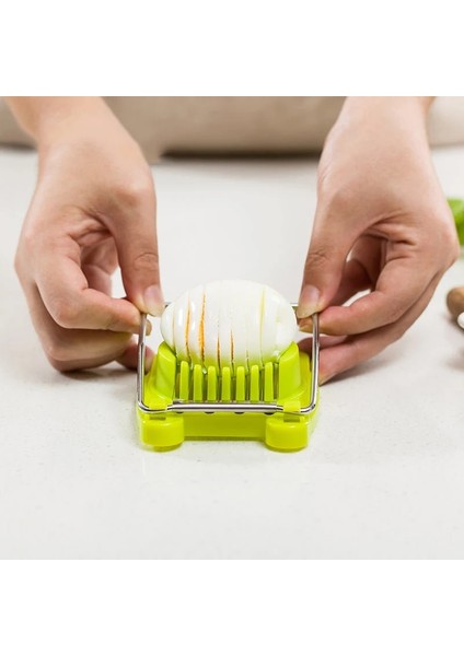 Beyaz Mutfak Aksesuarları Yumurta Dilimleme Kıyıcı Paslanmaz Çelik Meyve Salatası Kesici Yumurta Araçları Manuel Mutfak Robotları Mutfak Gadget ALI426 (Yurt Dışından) fırsatları