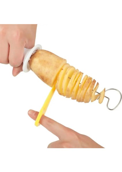 1 Takım Xiaomi Spiral Patates Kesici Bükülmüş Dilim Patates Kulesi Kasırga Patates Kesim Diy Yaratıcı Meyve ve Sebze Spiral Dilimleme (Yurt Dışından) fırsatları