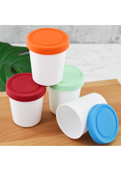 Kırmızı Orta Dondurma Bardak Konteyner Tatlı Dondurucu Saklama Kabı Küvet Kapaklı Konteynerler Plastik Yuvarlak Küvetler Tatlı Gıda Saklama Kabı (Yurt Dışından) fiyatları