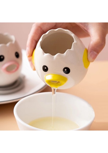 Sarı Sevimli Tavuk Seramik Yumurta Beyaz Ayırıcı Yaratıcı Yumurta Sarısı Protein Ayırıcı Filtre Pişirme Araçları Mutfak Aksesuarları Pratik (Yurt Dışından) indirimleri