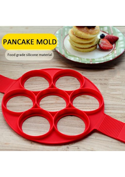 Kırmızı Yumurta Gözleme Halkası Yapışmaz Gözleme Yapımcısı Kalıp Silikon Yumurta Pişirici Kızarmış Yumurta Şekillendirici Omlet Kalıpları Mutfak Pişirme Aksesuarları Için (Yurt Dışından)