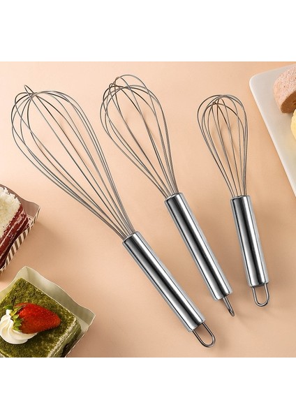 8 Inç Paslanmaz Çelik Manuel Çırpma Krem Tereyağı Mikser Mutfak Pişirme Malzemeleri Ev Manuel Çırpma Yumurta Çırpıcı Pişirme Aksesuarları (Yurt Dışından) fırsatları