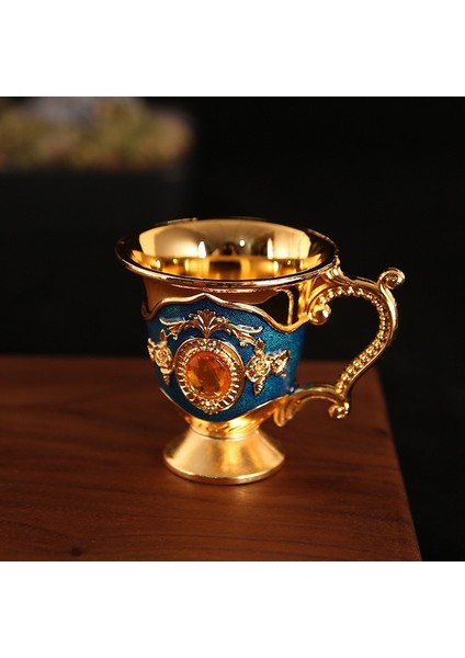 No.3 1 Adet Yeni Avrupa Tarzı Yaratıcı Retro Likör Bardağı Kolu Bardak Metal Zanaat Hediye Ev Dekorasyon Çay Bardağı Kahve Fincanı Sevimli Fincan (Yurt Dışından) indirimleri