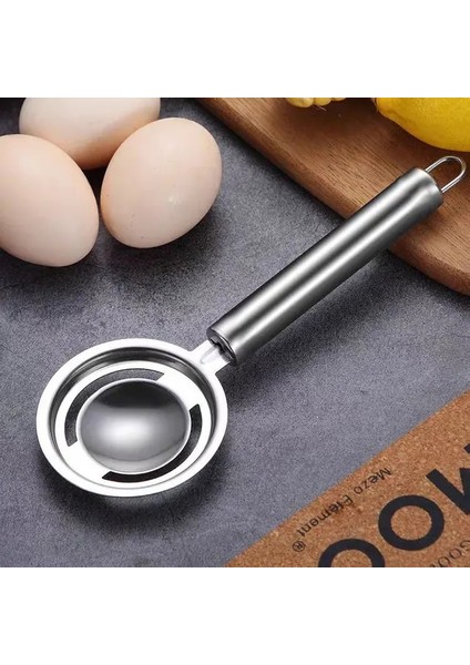 Uzun 20X7 cm Paslanmaz Çelik Yumurta Ayırıcı Bölücü Araçları Mutfak Yumurta Beyaz Ayırma Alet Pişirme Pişirme Ev Filtre Aracı Taşınabilir (Yurt Dışından)