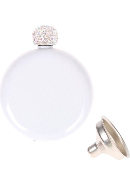 Se 5 Oz Sevimli Likör Şişesi Kadınlar Için 304 Paslanmaz Çelik Pretty Glitter Kaplama Viski Şişesi Açık Taşınabilir Bira Şişesi Kapağı (Yurt Dışından)