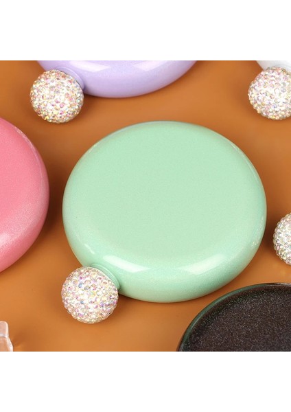 Se 5 Oz Sevimli Likör Şişesi Kadınlar Için 304 Paslanmaz Çelik Pretty Glitter Kaplama Viski Şişesi Açık Taşınabilir Bira Şişesi Kapağı (Yurt Dışından) indirimleri