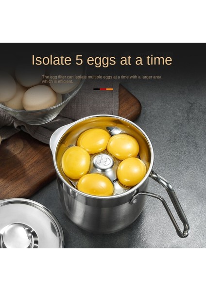 L Üç Parçalı Set 304 Paslanmaz Çelik Yumurta Ayırıcı Bebek Gıda Takviyesi Yumurta Sarısı Proteini Fantastik Filtreleme Aracı Ev Yumurta Ayırıcı Seti (Yurt Dışından) fırsatları