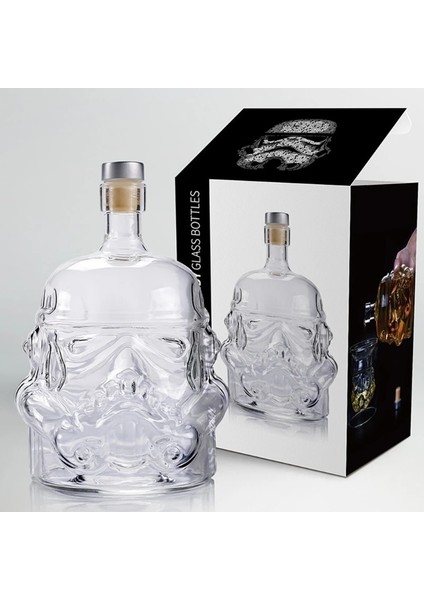 Tip-6 (2 Adet) Narin Storm Trooper Sürahi Çift Katmanlı Viski Cam Bardak 750 ml Konteyner Şarap Brendi Bourbon Arkadaş Için En Iyi Hediyeler (Yurt Dışından)