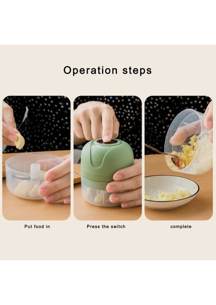 250 ml Yeşil 100/250 ml Elektrikli Sarımsak Ezici Sebze Biber Et Kıyıcı Basın USB Ücretli Mini Öğütücü Yiyecek Mikseri Mutfak Aksesuarları (Yurt Dışından) indirimleri