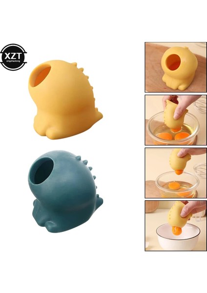 Yeşil Silikon Sarısı Yumurta Beyazı Ayırıcı Yumurta Ayırıcı Yumurta Sarısı Proteini Otomatik Filtre Pişirme Aracı Ev Pişirme Mutfak Aksesuarı (Yurt Dışından)